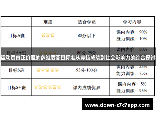 运动员真正价值的多维度衡量标准从竞技成绩到社会影响力的综合探讨